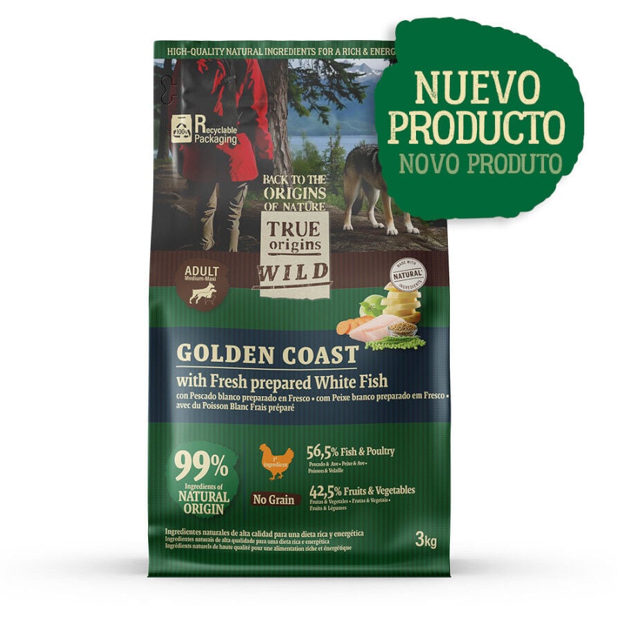 True Origins Wild Golden Coast con Pescado blanco pienso para perros, , large indicador imagen numero 2