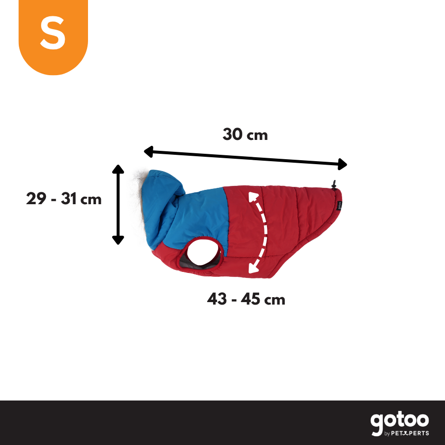 Gotoo Abrigo Rojo con Capucha para perros, , large indicador imagen numero 4