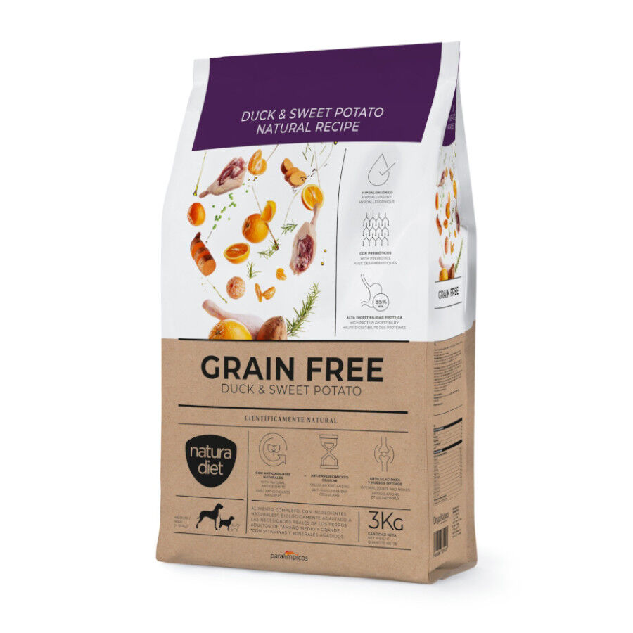 Natura Diet Grain Free Pato y Boniato Pienso para perros