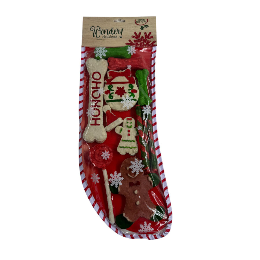 334 g Wonder Christmas Snacks Surprise Pack de Cuero para perros, , large indicador imagen numero 1