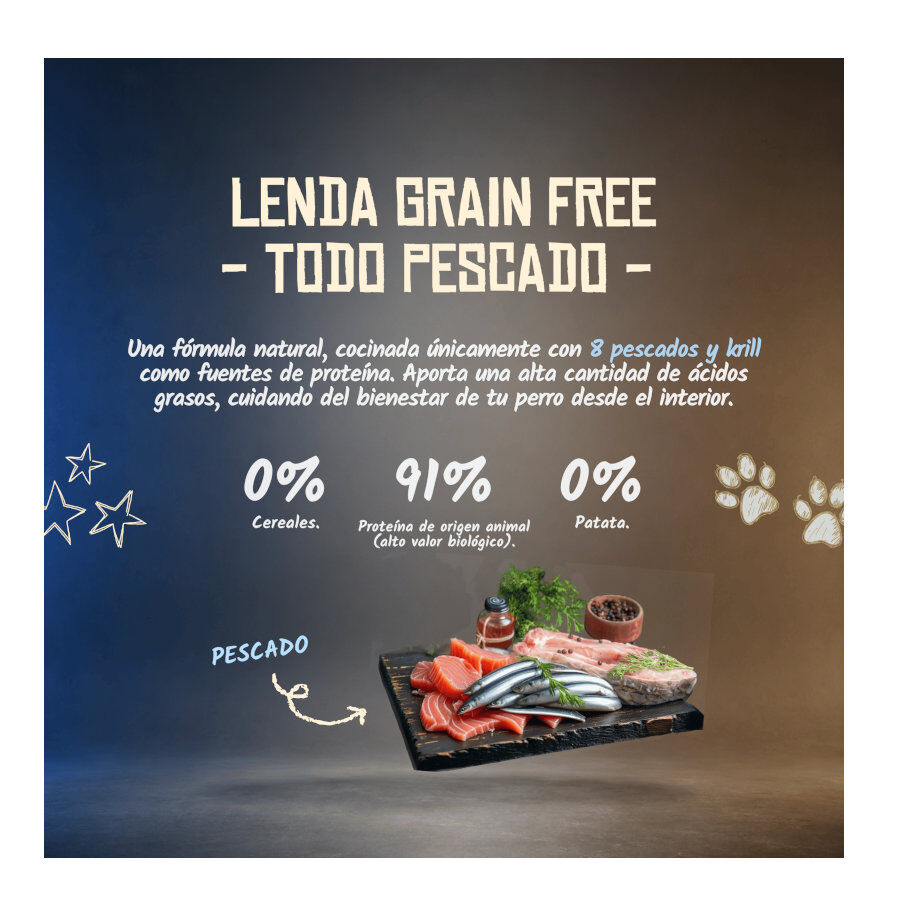 10 kg Lenda Grain Free Pescado y Krill pienso para perros, , large Imagen numero 4