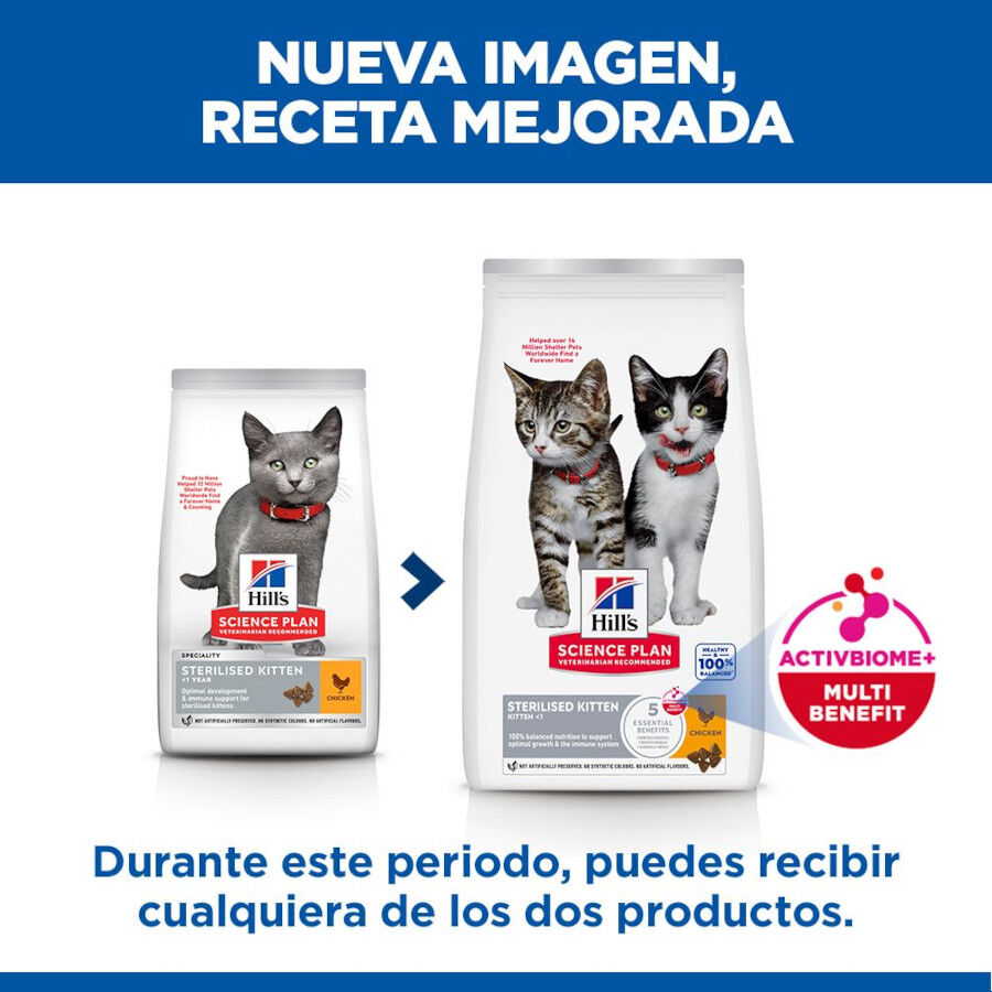3 kg Hill's Science Plan Sterilised Kitten Pollo pienso para gatos, , large indicador imagen numero 3