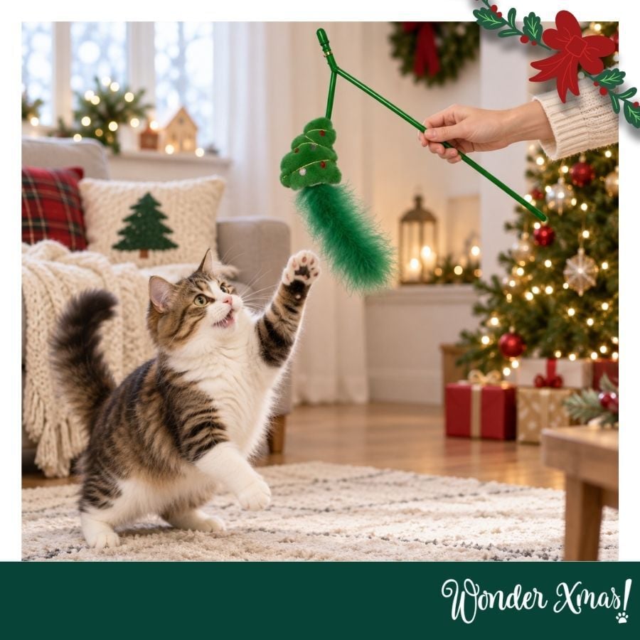 Wonder Christmas Teaser &Aacute;rbol Navidad Juguete para gatos, , large Imagen numero 2
