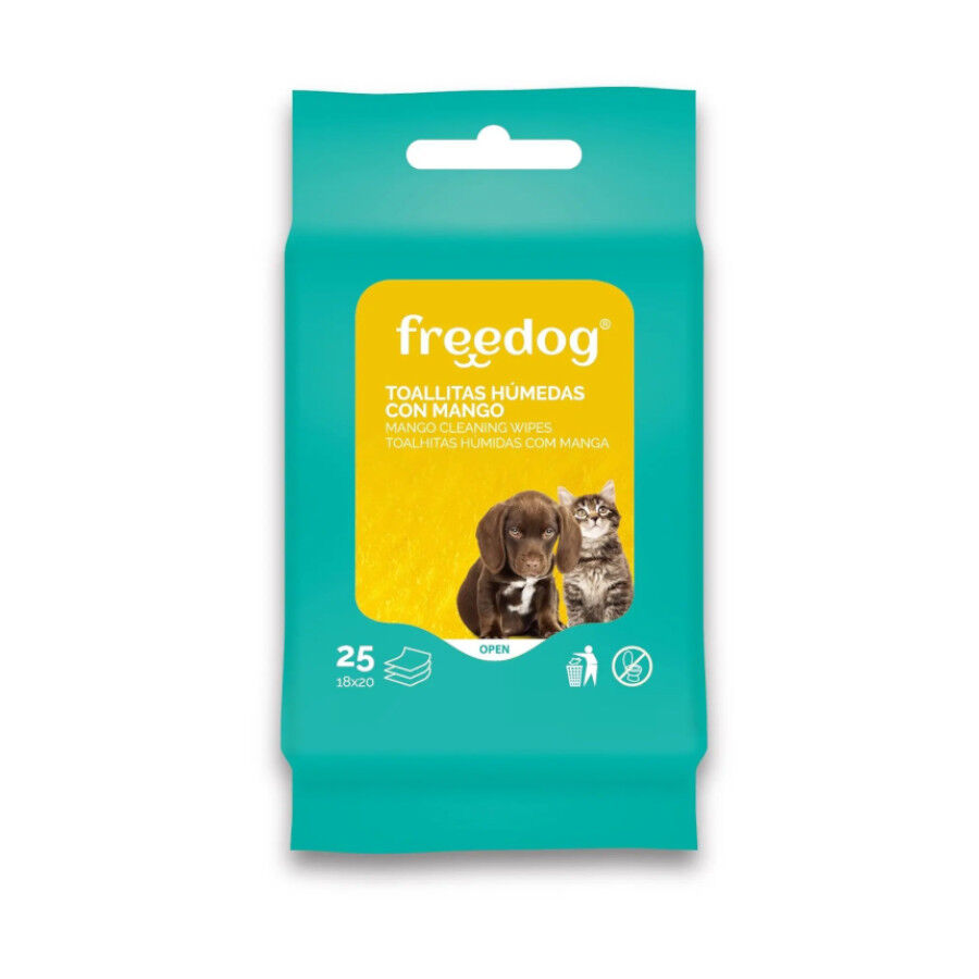 Freedog Toallitas H&uacute;medas con Mango para perros y gatos, , large Imagen numero 1