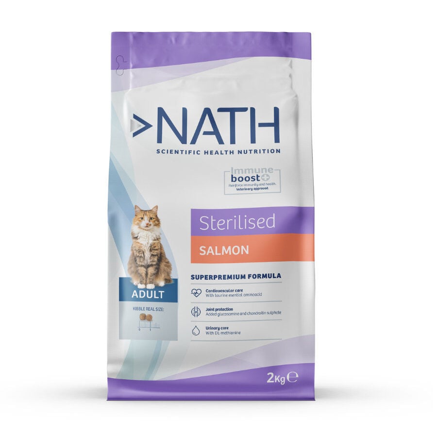Nath Adult Sterilized Salm&oacute;n y Arroz pienso para gatos