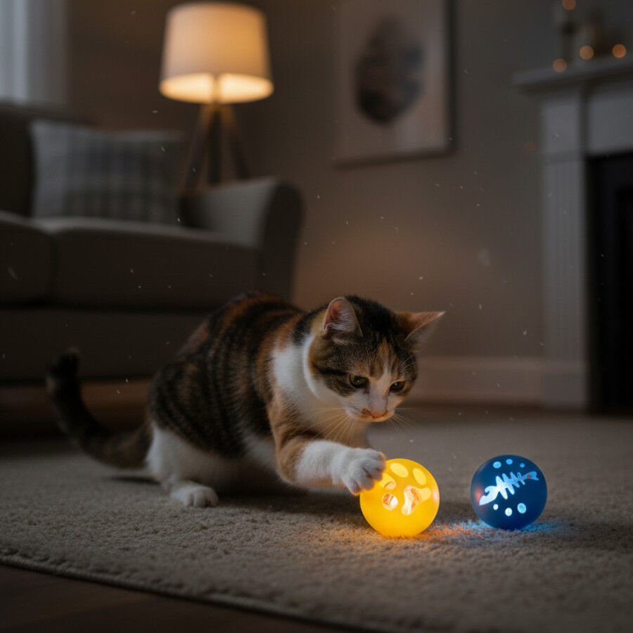 Tootoy! Pelotas Interactivas con Luces LED para gatos, , large indicador imagen numero 1