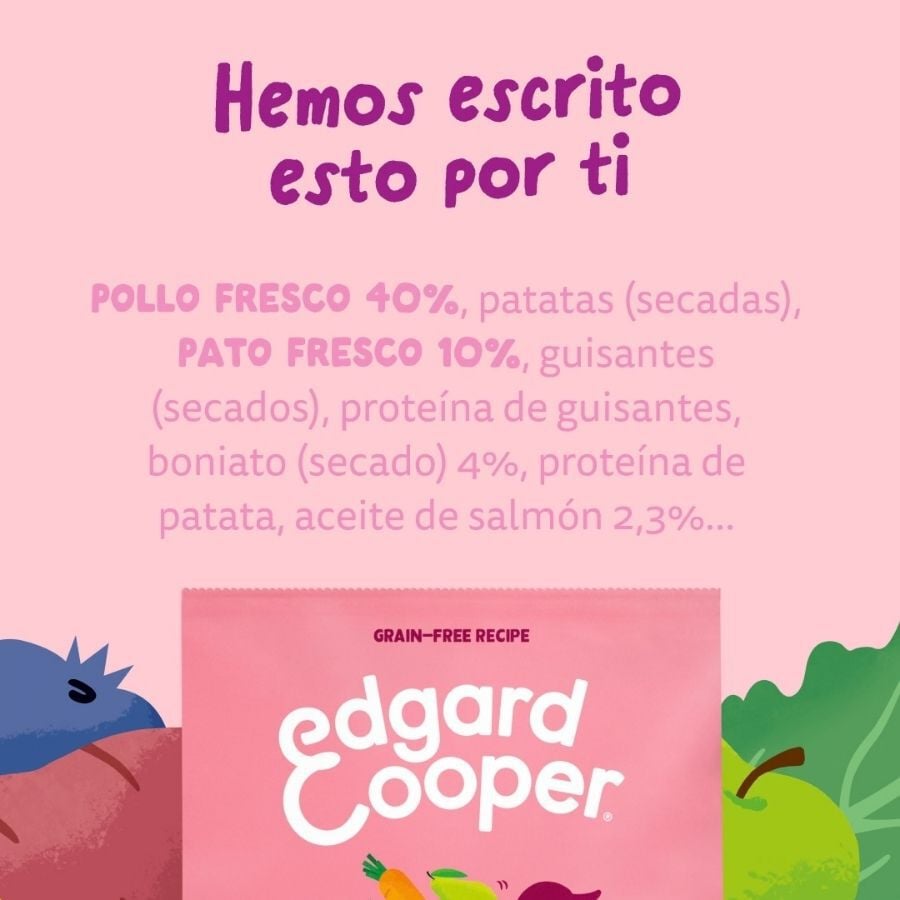 12 kg Edgard & Cooper Puppy Pato y Pollo pienso para perros grandes, , large Imagen numero 2
