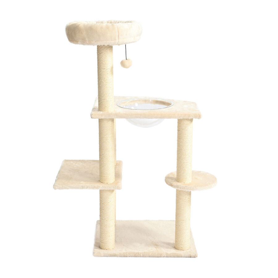 Leeby Luna &aacute;rbol rascador con cama y juguete para gatos, , large indicador imagen numero 8