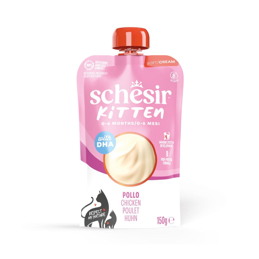 Schesir Pollo en Crema para gatito