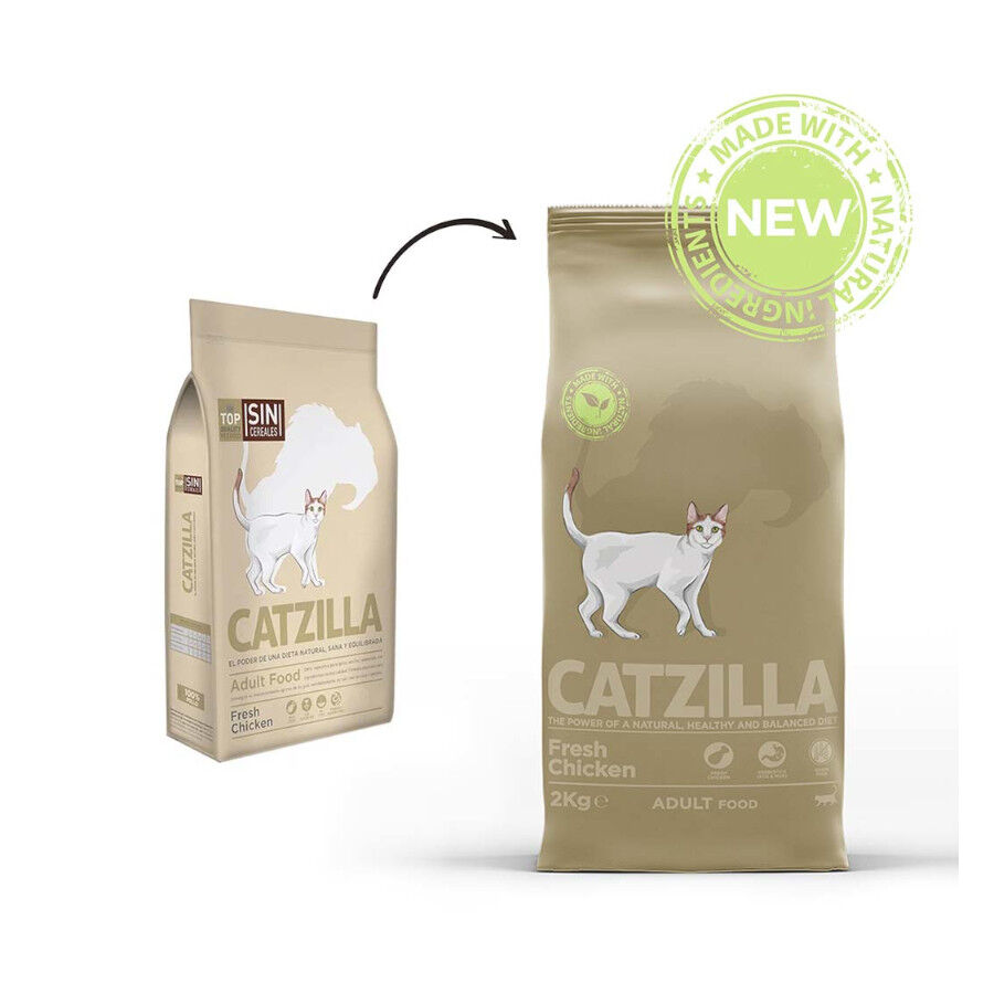 6 kg Catzilla Grain Free Fresh Pollo pienso para gatos, , large indicador imagen numero 2