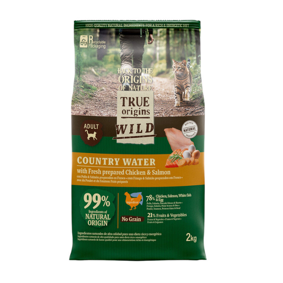 6 kg True Origins Wild Adult Country Water Pollo y Salm&oacute;n pienso para gatos, , large indicador imagen numero 1