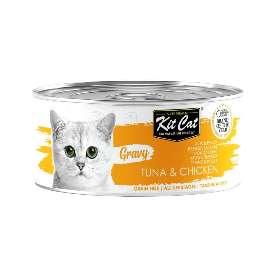 Kit Cat At&uacute;n con Pollo Lata Salsa para gatos, , large indicador imagen numero 1