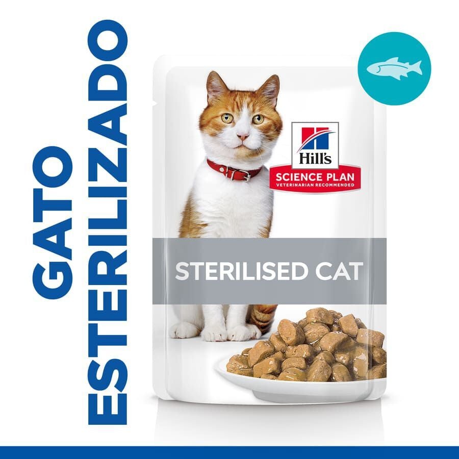 Hill's Science Plan Sterilised Young Adult Trucha Sobre en Salsa para gatos