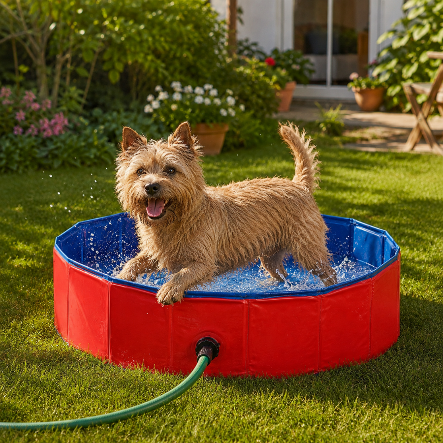 Summer Vibes Piscina Roja para perros, , large indicador imagen numero 1