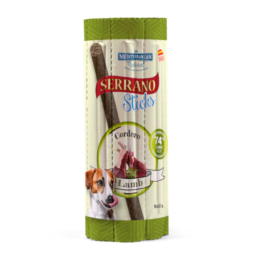 16 barritas Mediterranean Natural Serrano Barritas de Cordero para perros, , large Imagen numero 1