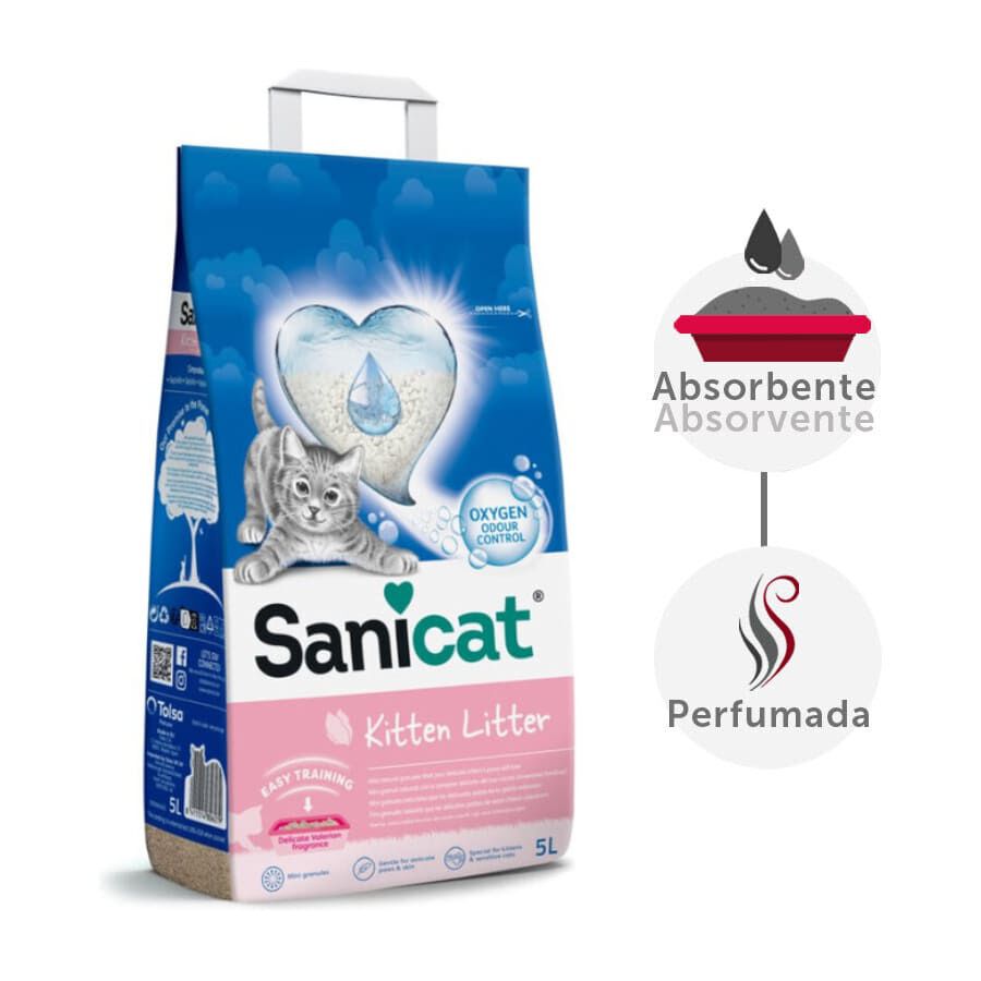5 L Sanicat Kitten Arena Superabsorbente para gatitos, , large Imagen numero 2