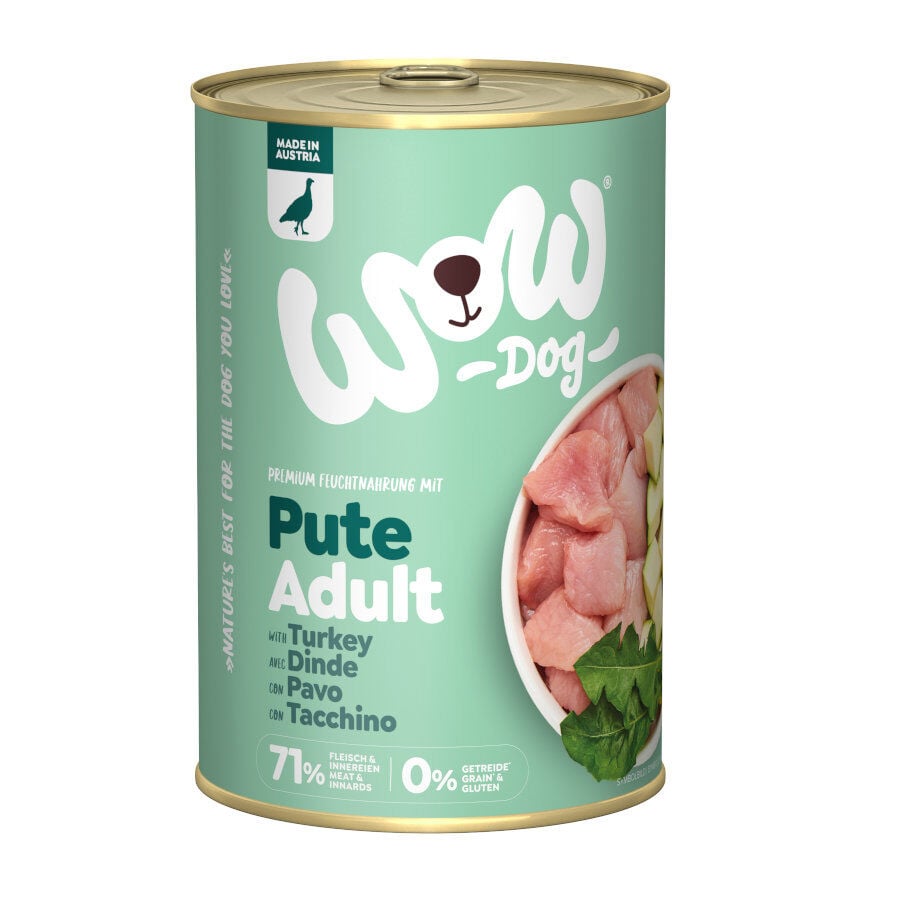 400 g Wow Food Adult Pavo lata para perros, , large Imagen numero 1