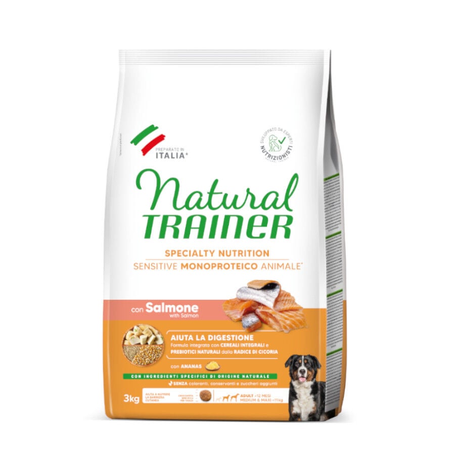 Natural Trainer Adult MediumyMaxi Sensitive Salm&oacute;n pienso para perros