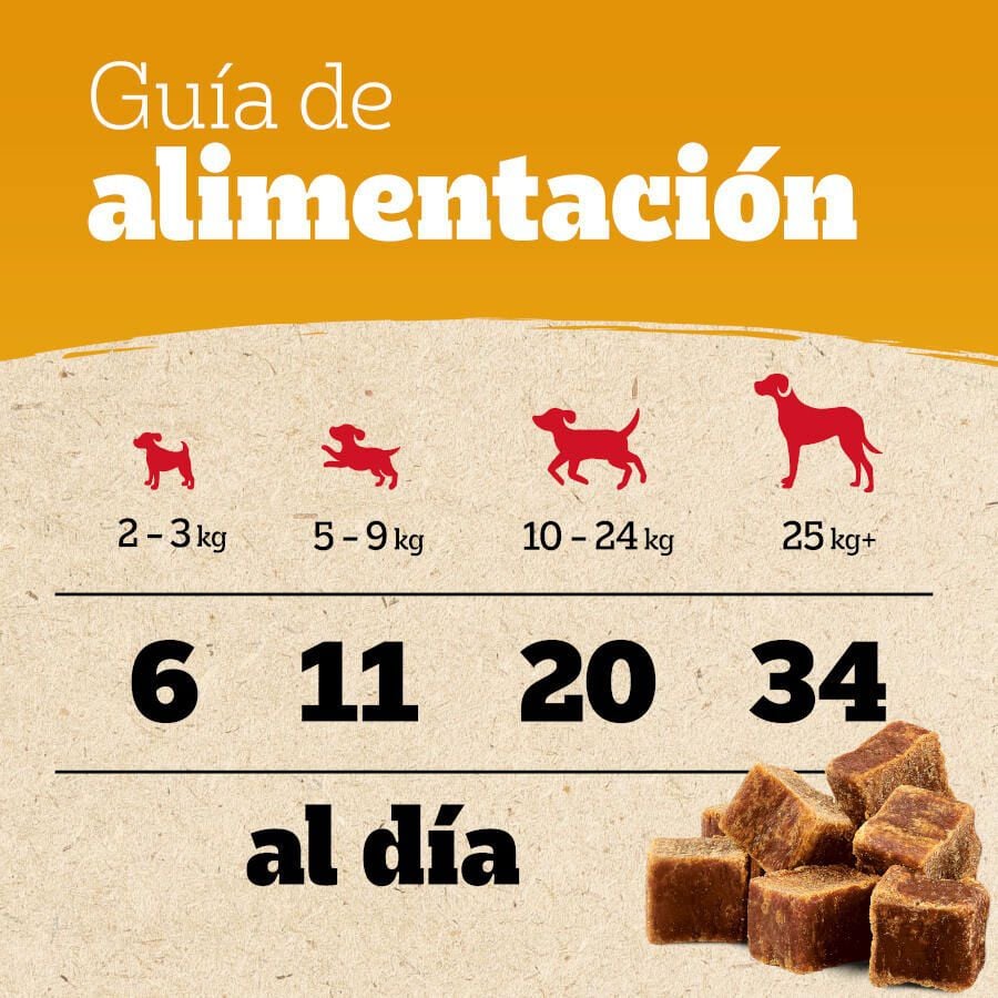 70 g Pedigree Bocaditos Ranchos Cubes de Buey para perros, , large indicador imagen numero 3