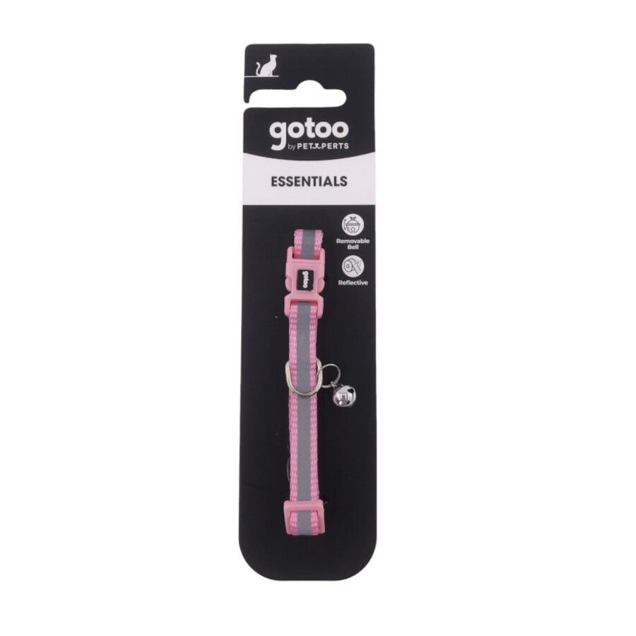 Gotoo Collar reflectante rosa para gatos, , large indicador imagen numero 4
