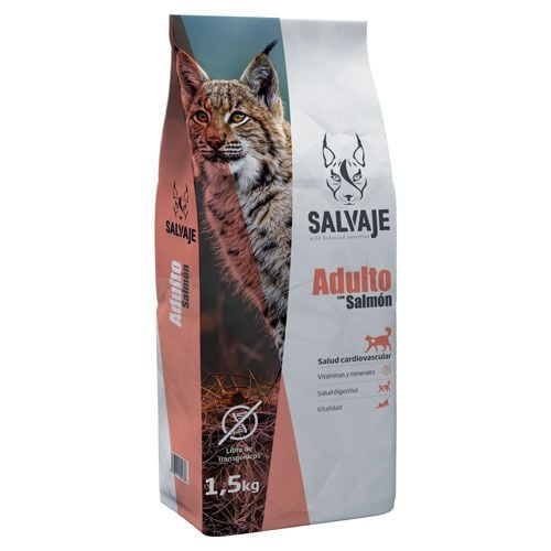 Salvaje Adulto Salm&oacute;n pienso de gato Imagen numero 1