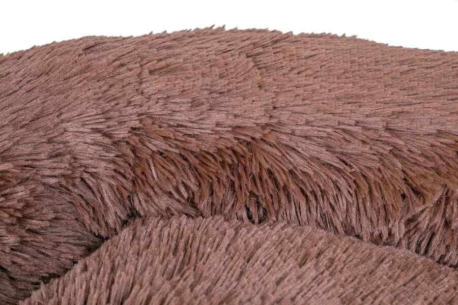 Leeby Cama Redonda Antiestr&eacute;s Marr&oacute;n para perros, , large indicador imagen numero 3
