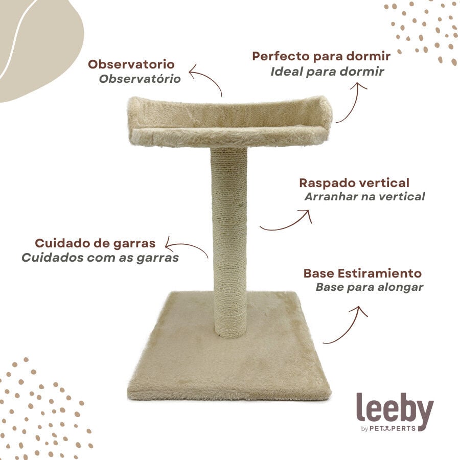 Leeby Simba rascador con cama para gatos, , large indicador imagen numero 4