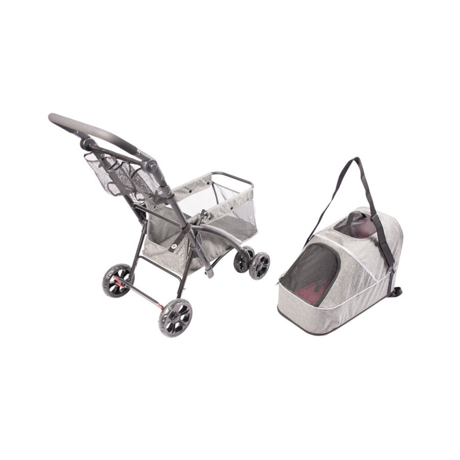Duvoplus Carrito de Paseo Deluxe para perros y gatos, , large indicador imagen numero 2
