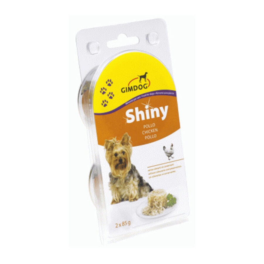 2 latas x 85 g GimDog Shiny pollo lata para perros , , large Imagen numero 1