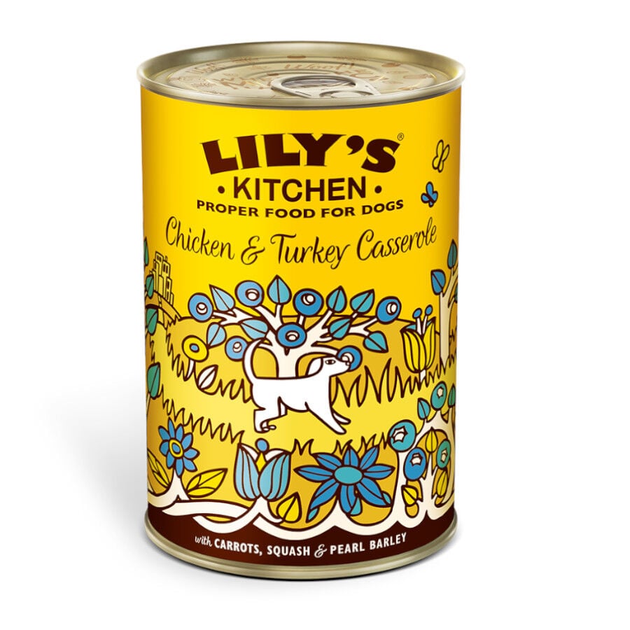 400 g Lily's Kitchen pollo y pavo lata para perros, , large indicador imagen numero 1