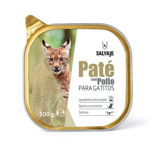 Salvaje Pollo pat&eacute; para gatitos Imagen numero 1