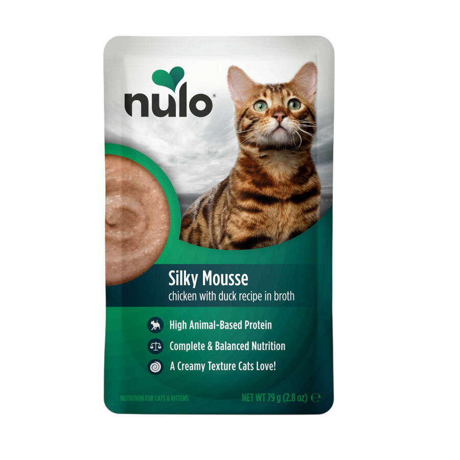 Nulo Mousse Cremoso de Pollo y Pato sobres para gatos