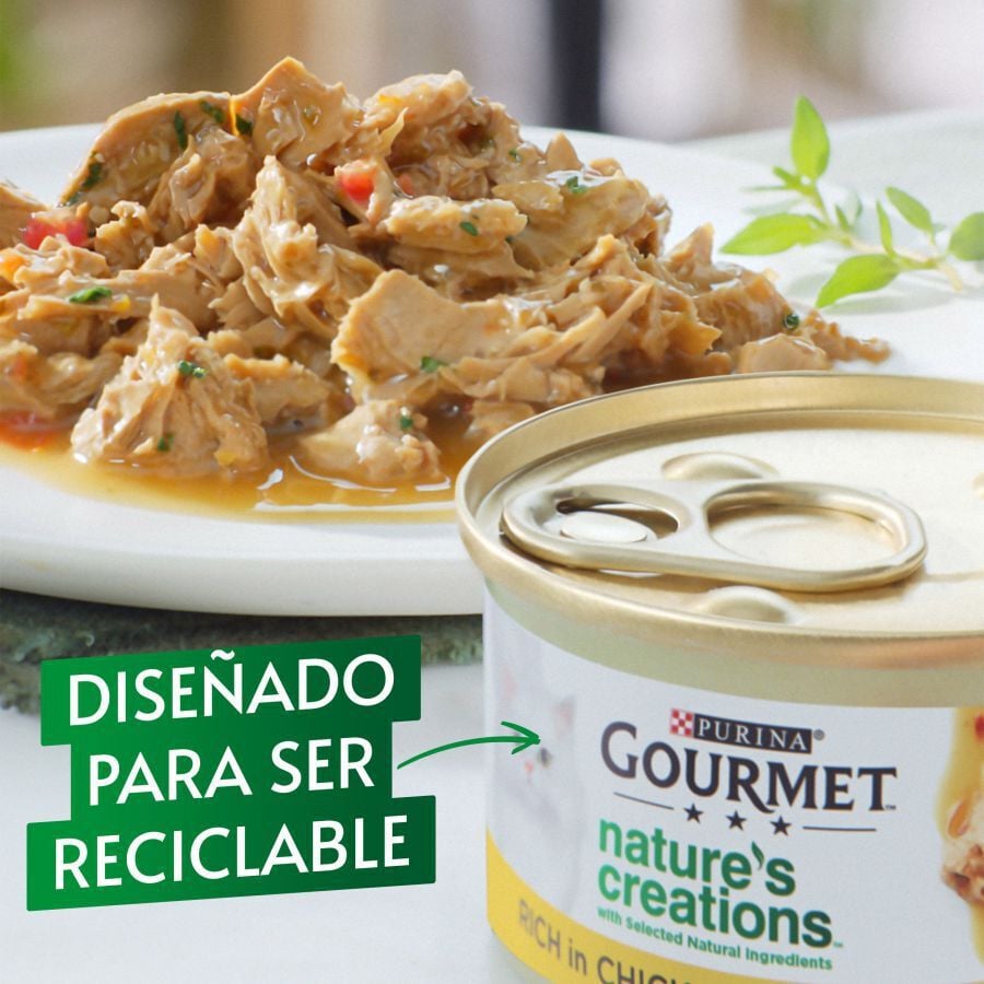 4 latas x 85 g Gourmet Nature's Creations Mini Filetes de Carne lata para gatos, , large Imagen numero 2