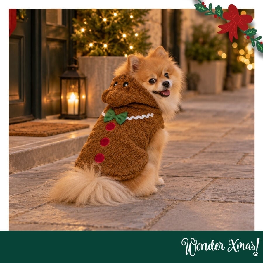Wonder Christmas Disfraz Galleta Jengibre para perros