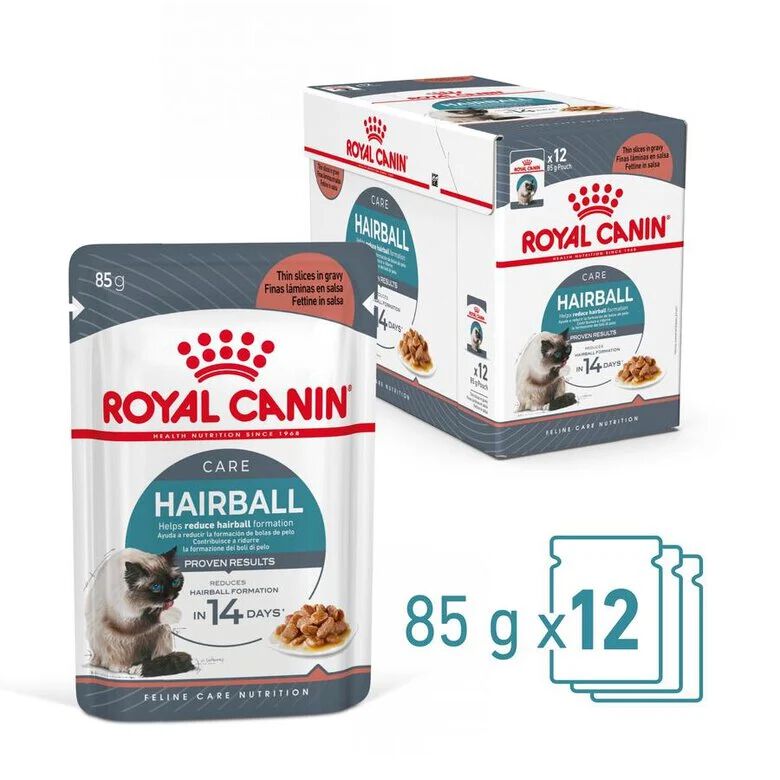 85 g Royal Canin Hairball sobre en salsa para gatos, , large indicador imagen numero 5