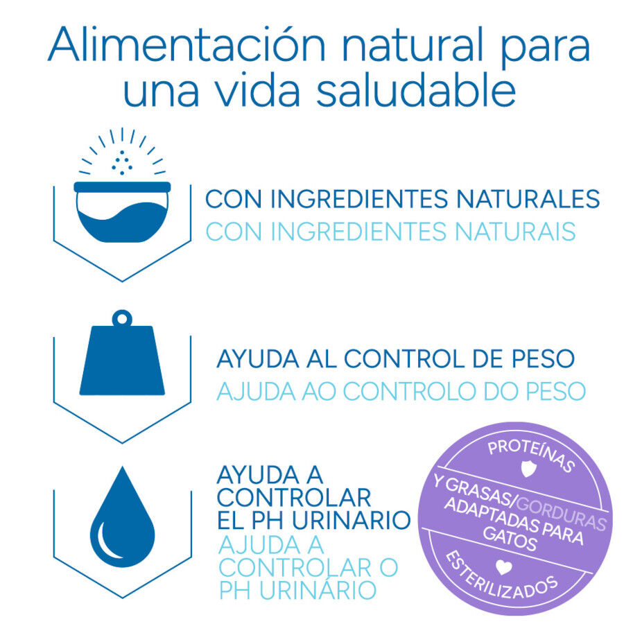 2 kg Criadores Cient&iacute;fico Adulto Esterilizado Pescado Blanco pienso para gatos, , large indicador imagen numero 6