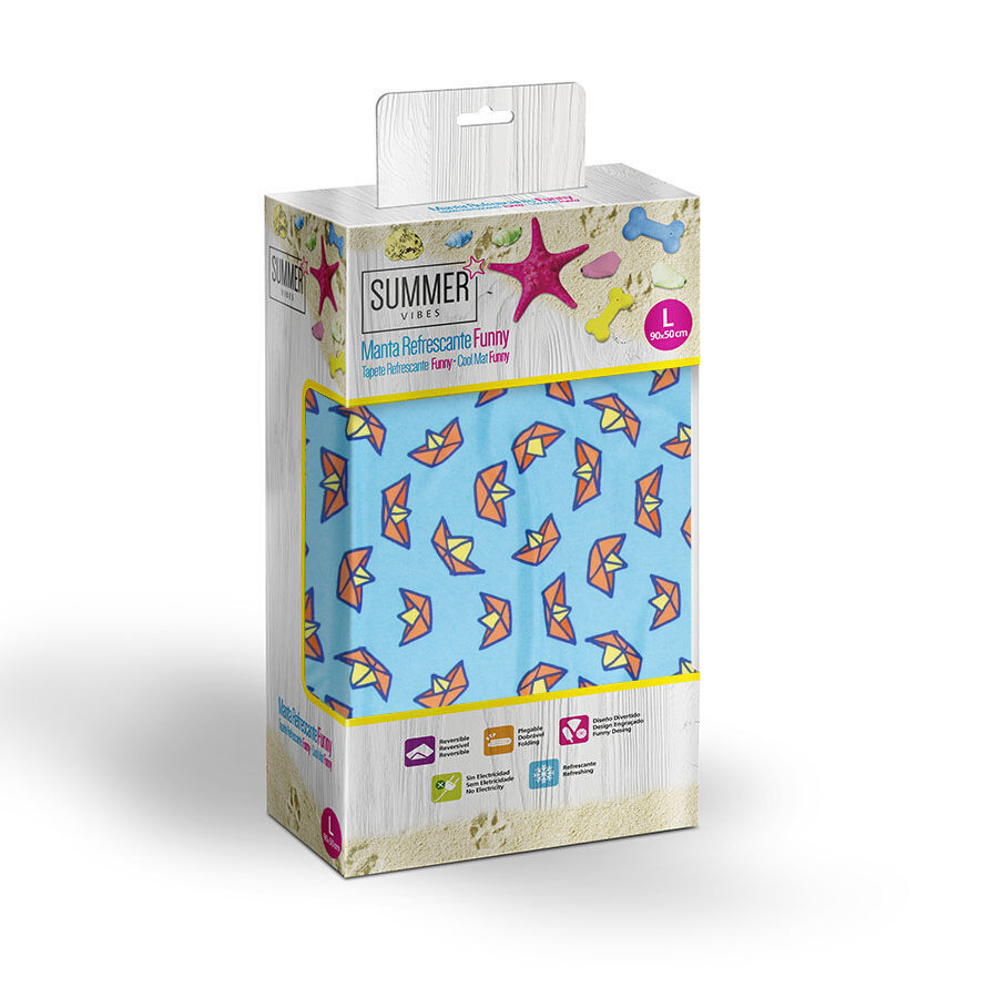Summer Vibes Funny Manta Refrescante para perros y gatos, , large indicador imagen numero 2