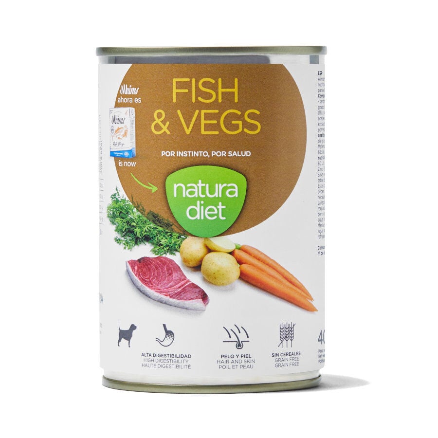 400 g Natura Diet Pescado y Verduras latas para perros, , large Imagen numero 1