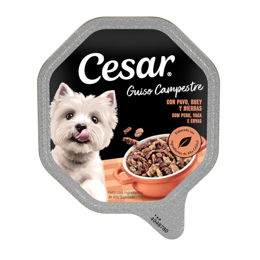 Cesar Guiso Campestre Pavo y Buey tarrina para perros