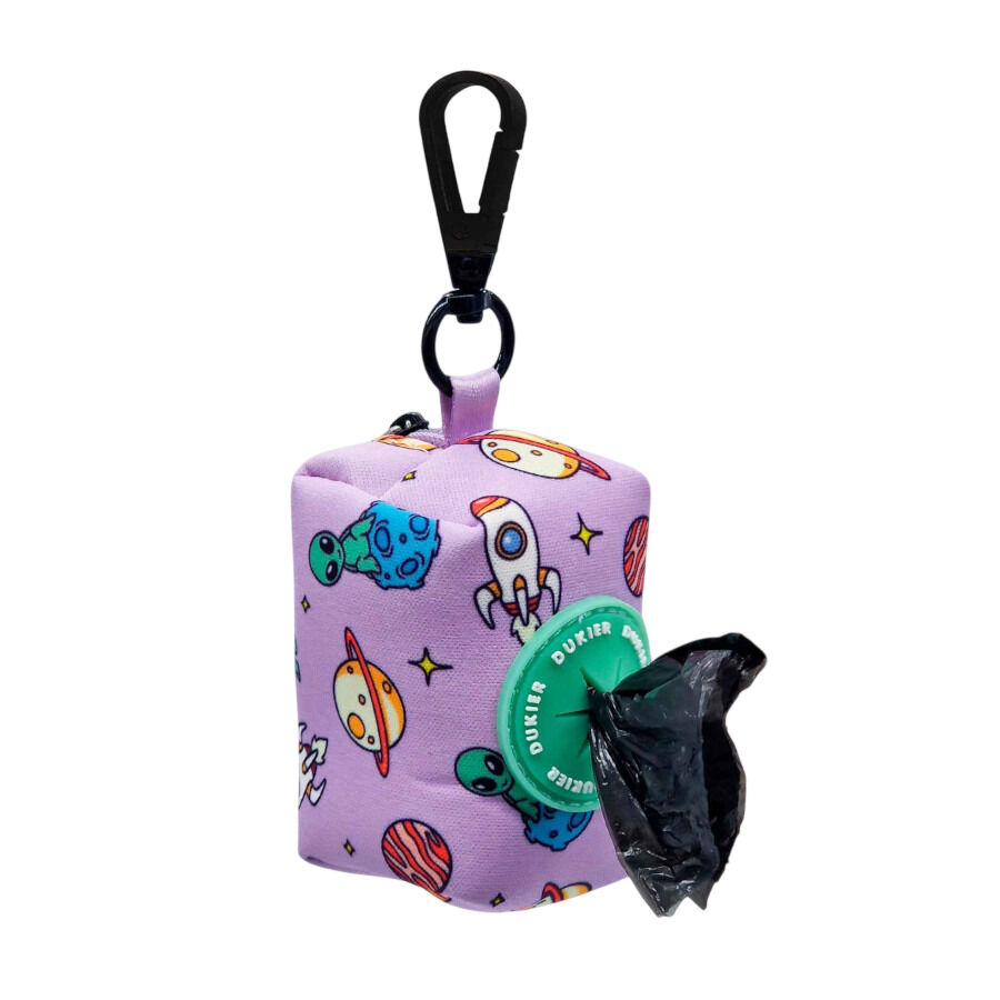 Dukier Porta Bolsas Estampado Alien para perros