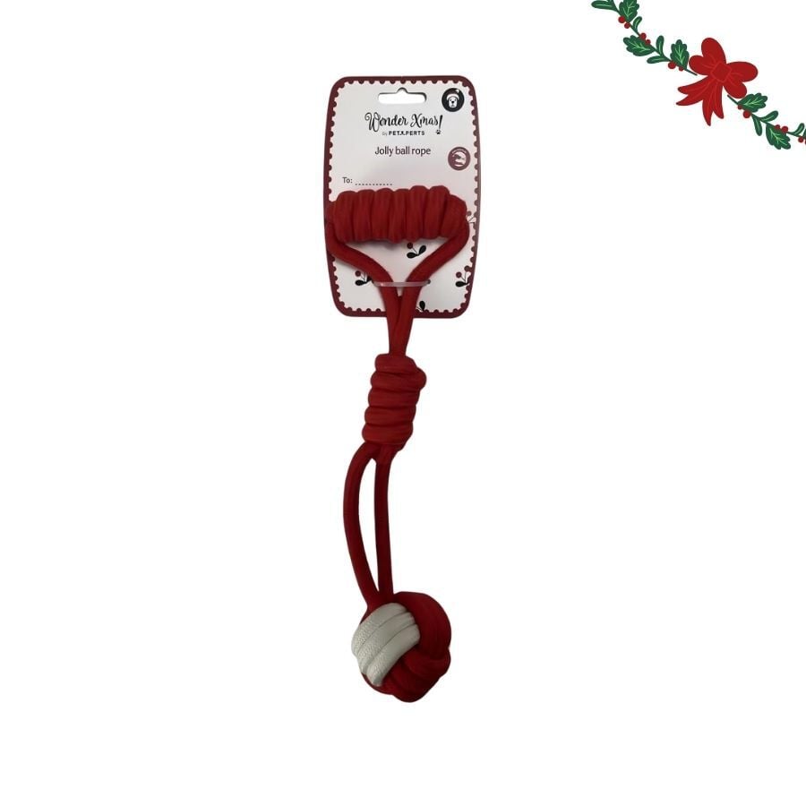 Wonder Christmas Pelota con Cuerda Juguete para perros, , large Imagen numero 6
