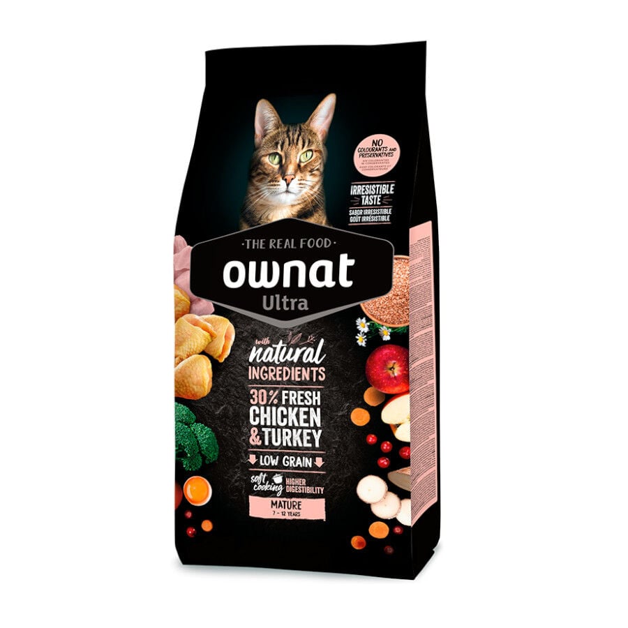 Ownat Ultra Mature Pienso Pollo y Pavo para gatos, , large indicador imagen numero 1