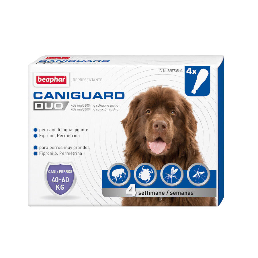 Beaphar Caniguard Duo Pipetas Repelentes para perros de razas gigantes, , large indicador imagen numero 1