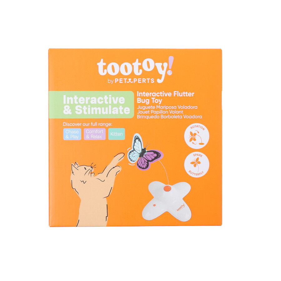 Tootoy! Mariposa Se&ntilde;uelo Interactiva para gatos, , large Imagen numero 10