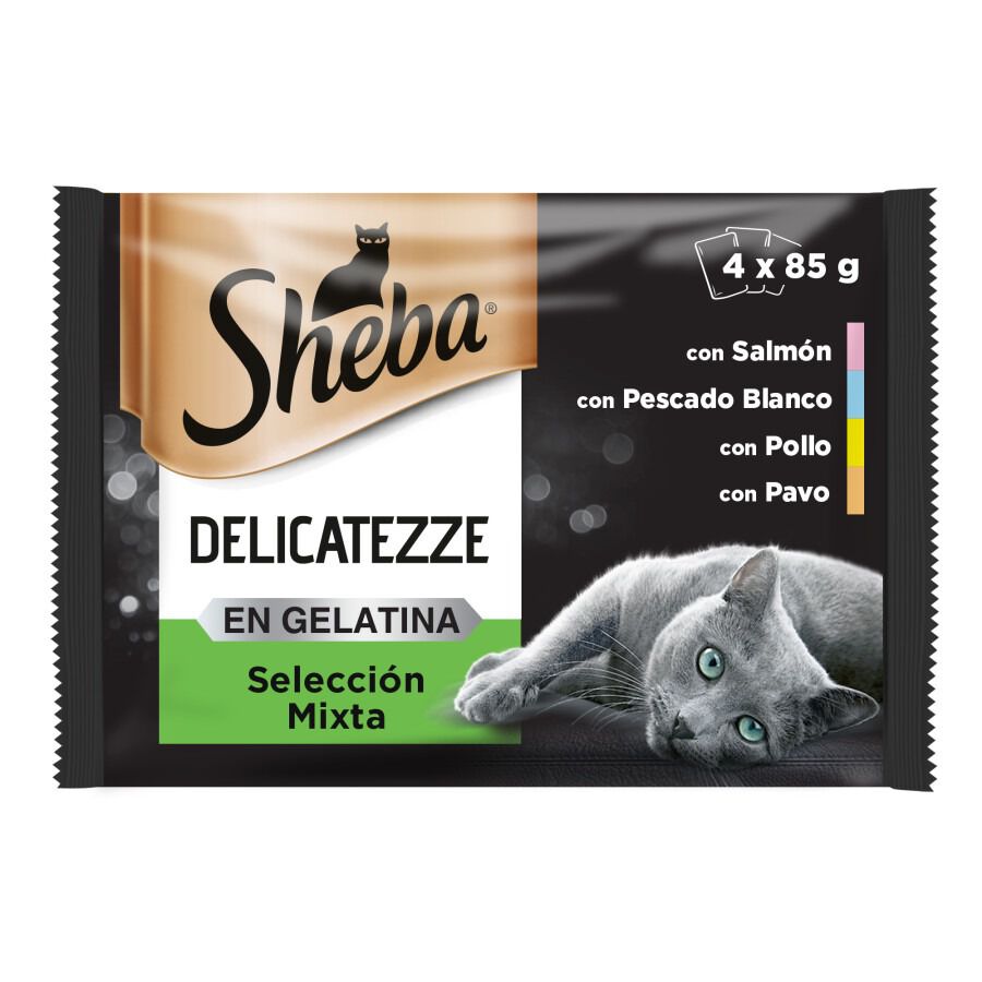Sheba Delicatezze Selecci&oacute;n Mixta Gelatina en Bolsita para Gatos - Multipack