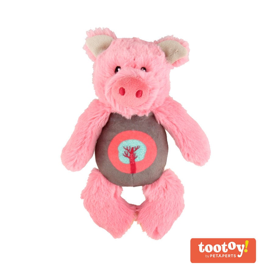 Tootoy! Puppy Pink Pig Cuddler peluche para perros, , large Imagen numero 1