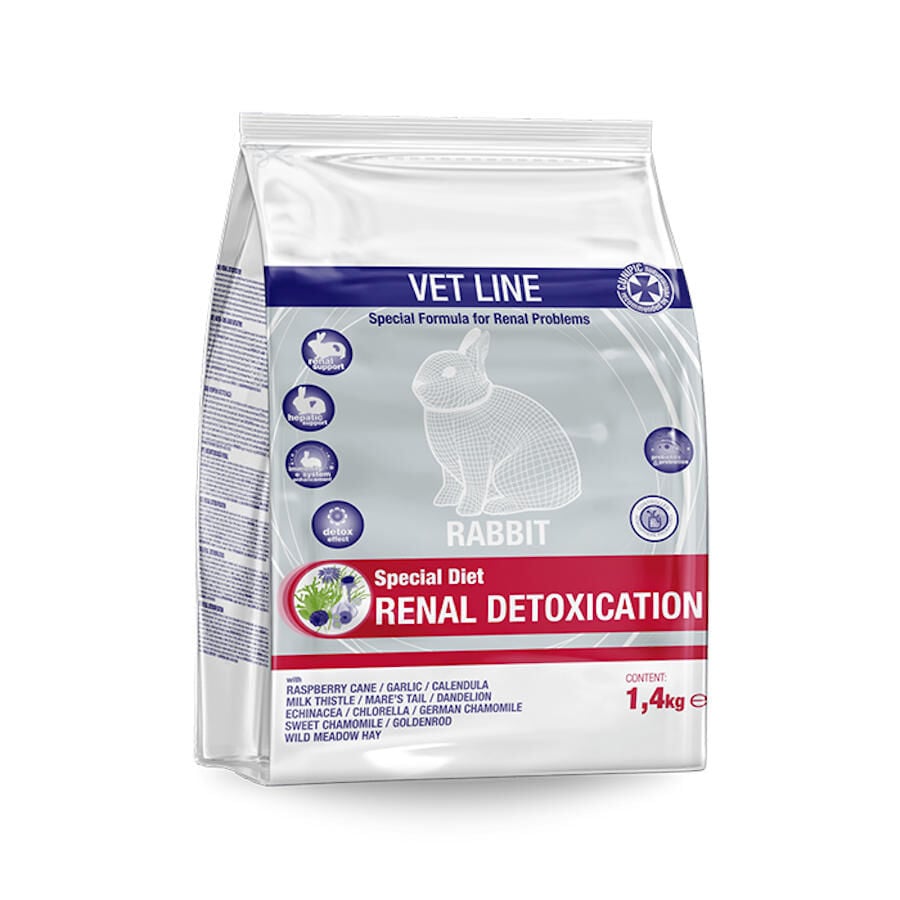 Cunipic Vet Line Renal Detoxication Heno de Prado para conejos, , large Imagen numero 1