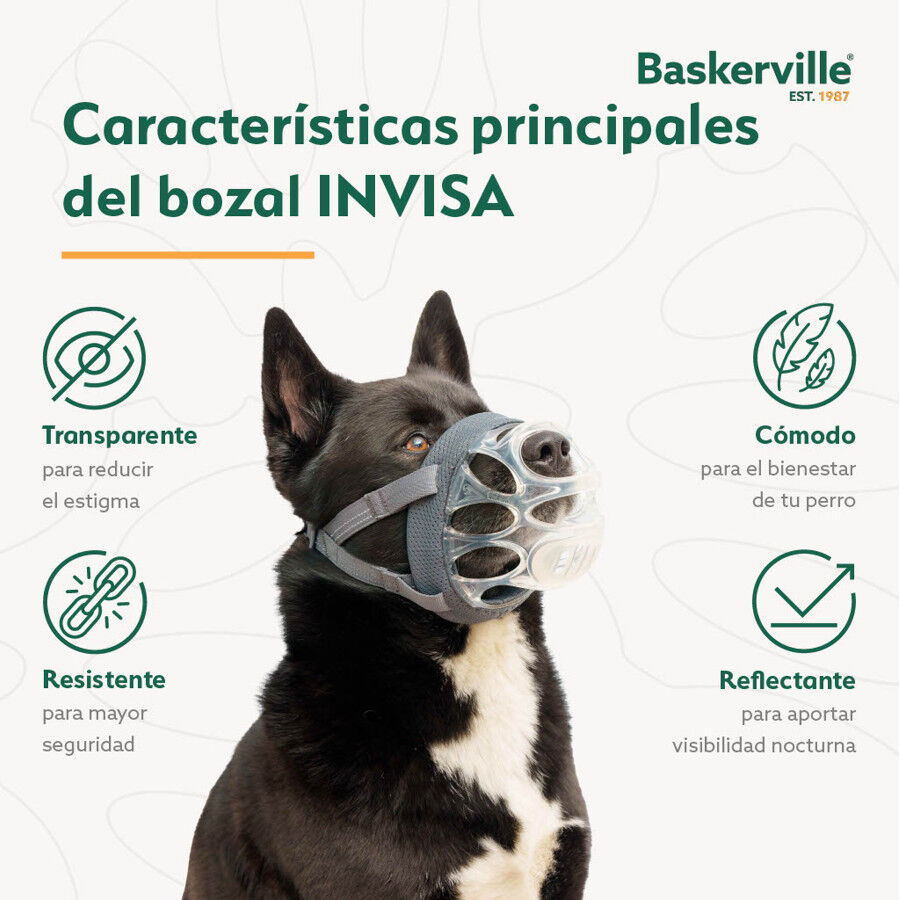Baskerville Invisa bozal moldeable para perros, , large Imagen numero 3