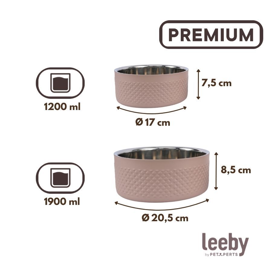 Leeby Comedero Antideslizante Acero Inoxidable para perros, , large indicador imagen numero 4