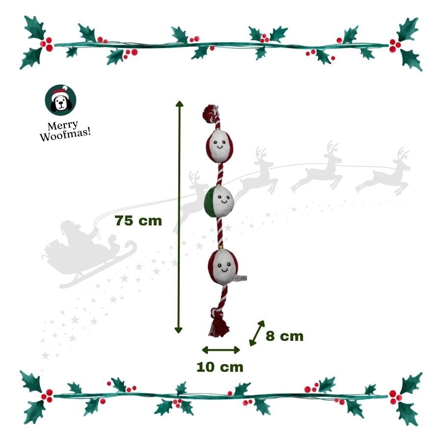 Wonder Christmas Cuerda y Cascabel Juguete para perros, , large indicador imagen numero 3